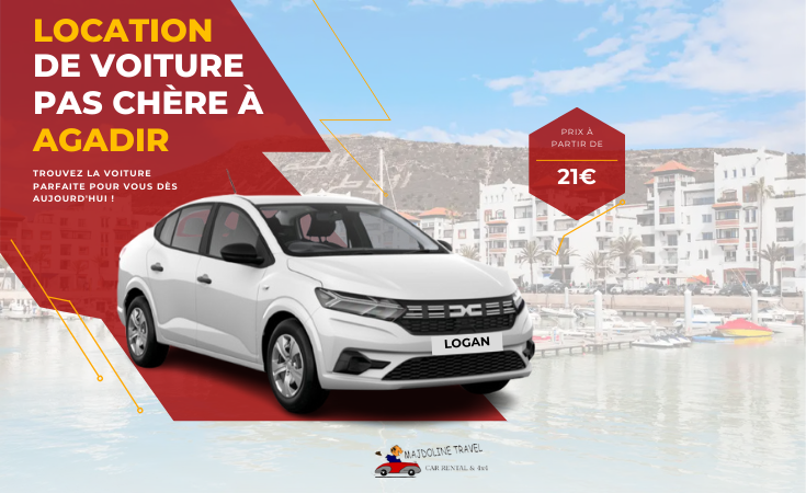 Cheap Dacia Logan rental in Agadir